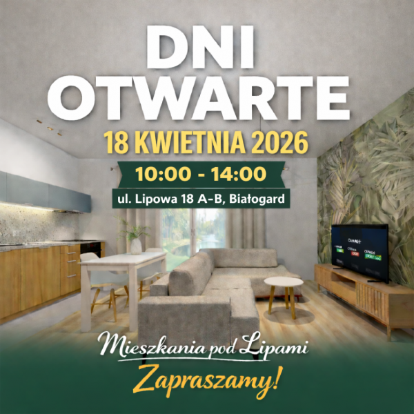 Zobacz nowe mieszkania w Białogardzie. Dni otwarte inwestycji „Mieszkania pod Lipami”